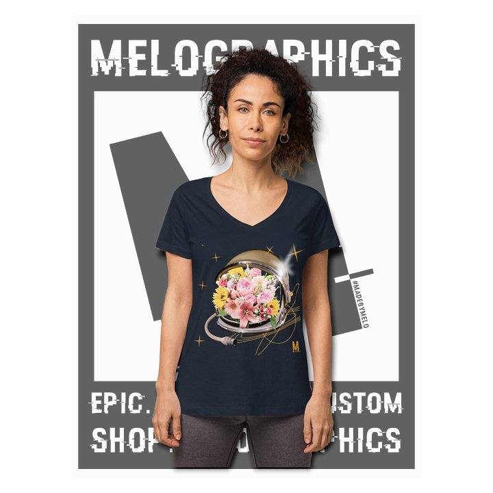 Floral Flyer - Classic Women's V-Neck T-Shirt | #MadeByMELO product image (1)