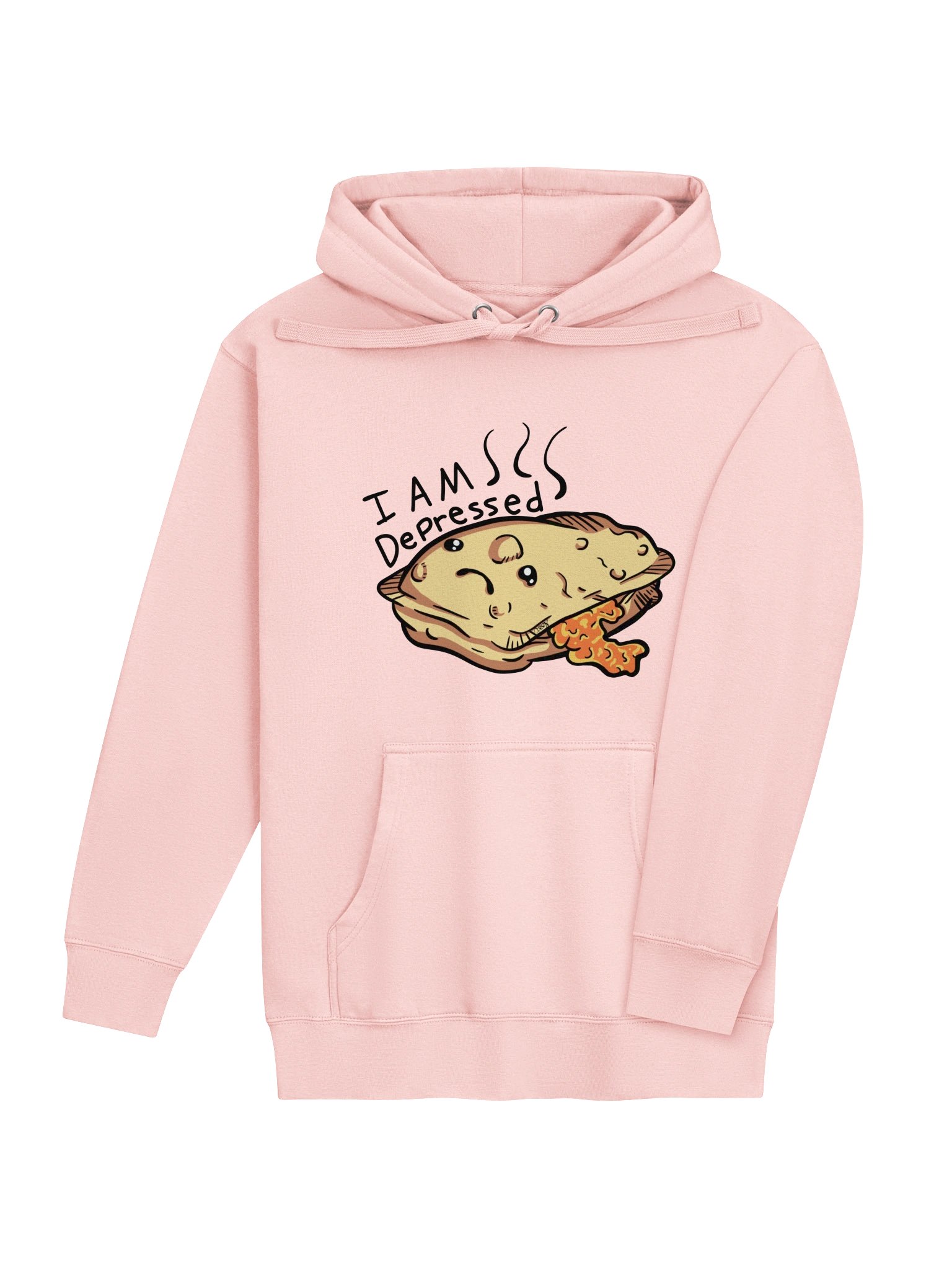 Funny Pizza Roll Hoodie, I Am Depressed Food Pun Sweatshirt product image (11)