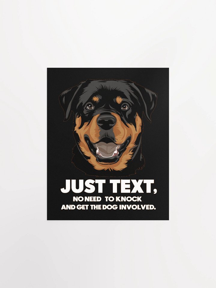 Rottweiler Just Text - Poster product image (1)