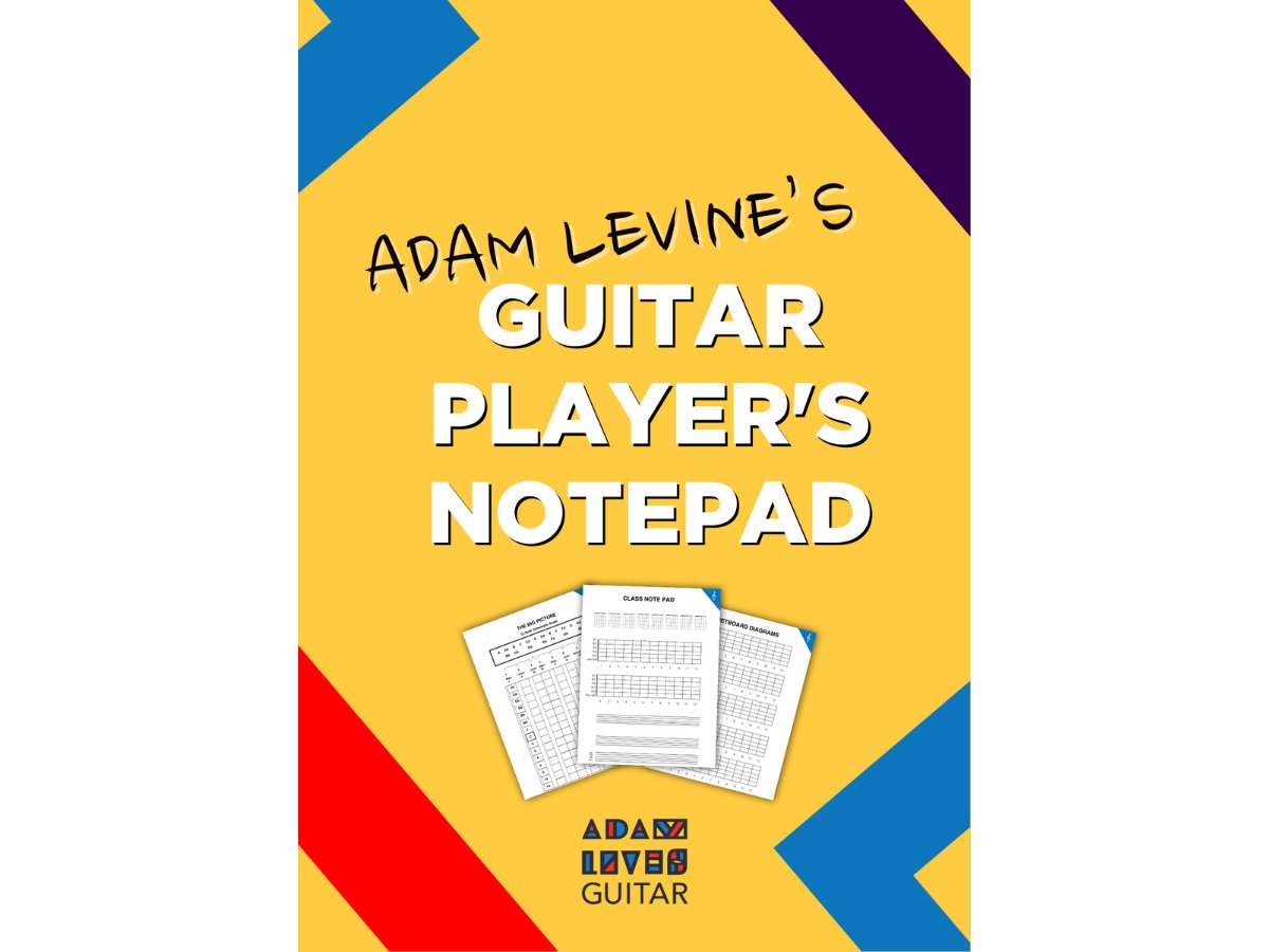 Free: The Guitar Player's Note Pad product image (1)