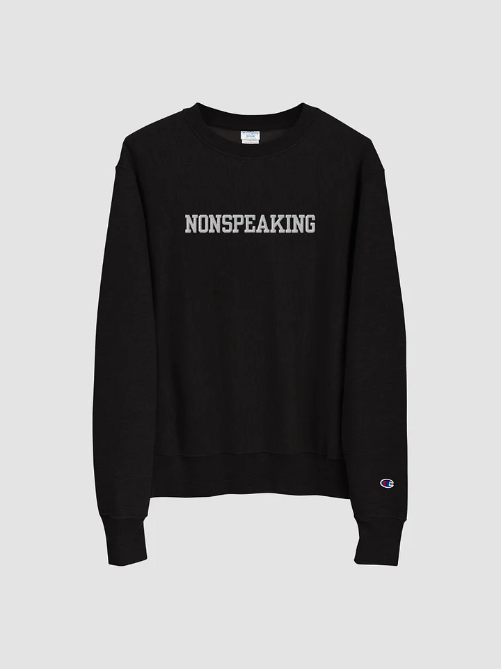 NONSPEAKING embroidered Champion Crewneck Sweatshirt product image (2)
