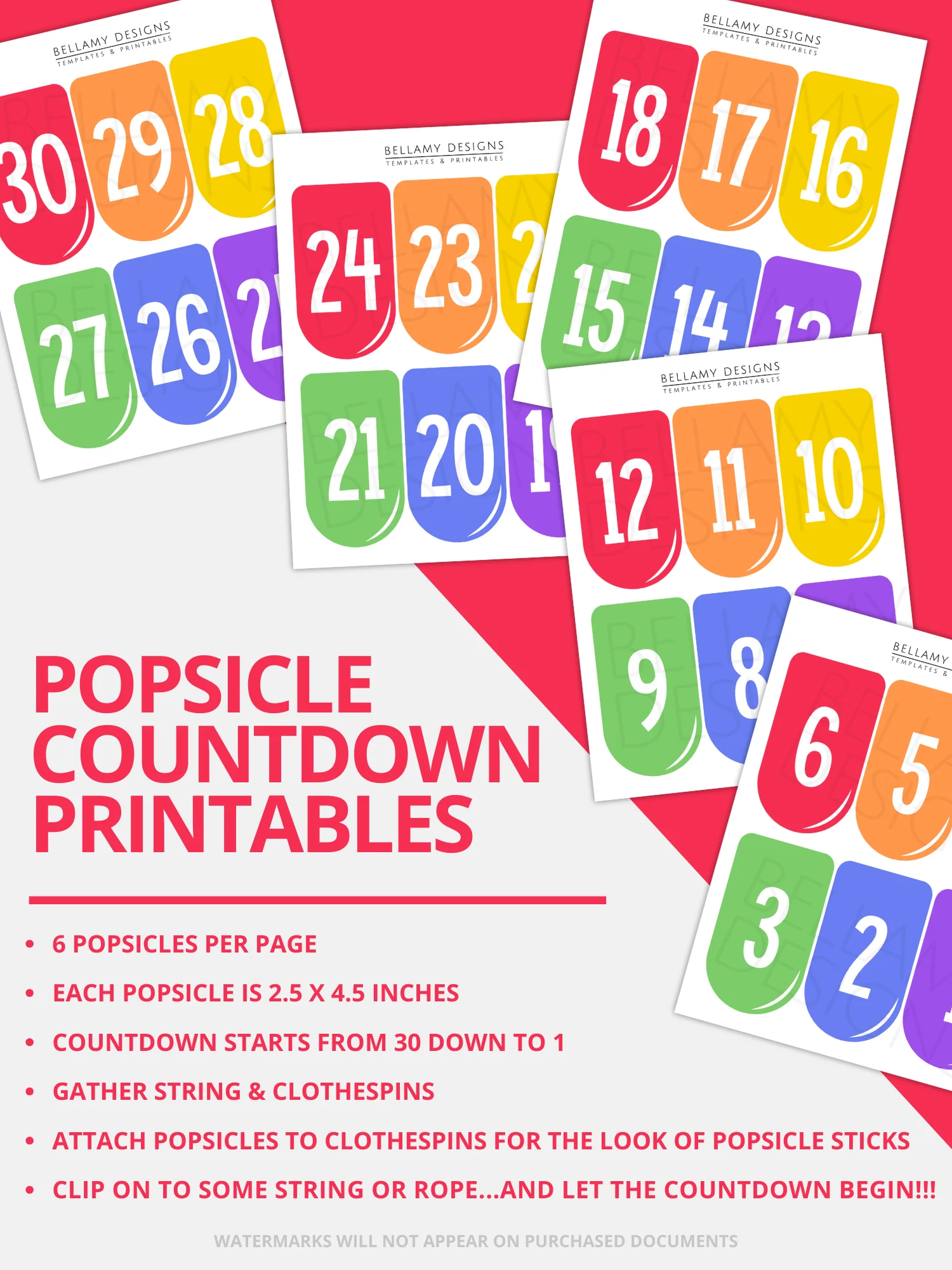 Last Day of School Countdown Printable product image (3)