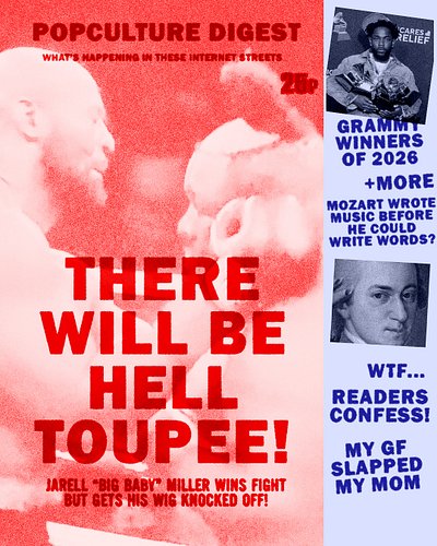 ⭐️THERE WILL BE HELL TOUPEE! - 2 FEB 26

Heavyweight boxer Jarrell 