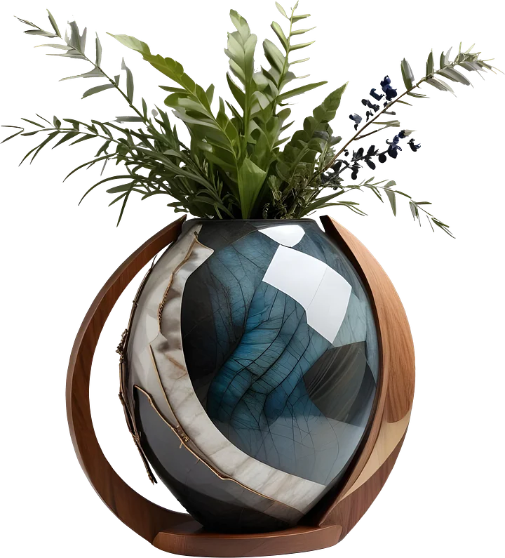 Celestial Symphony Vase Art deco – PNG product image (1)