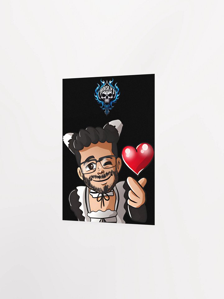 "Maid J " Heart Poster (Dark) product image (2)