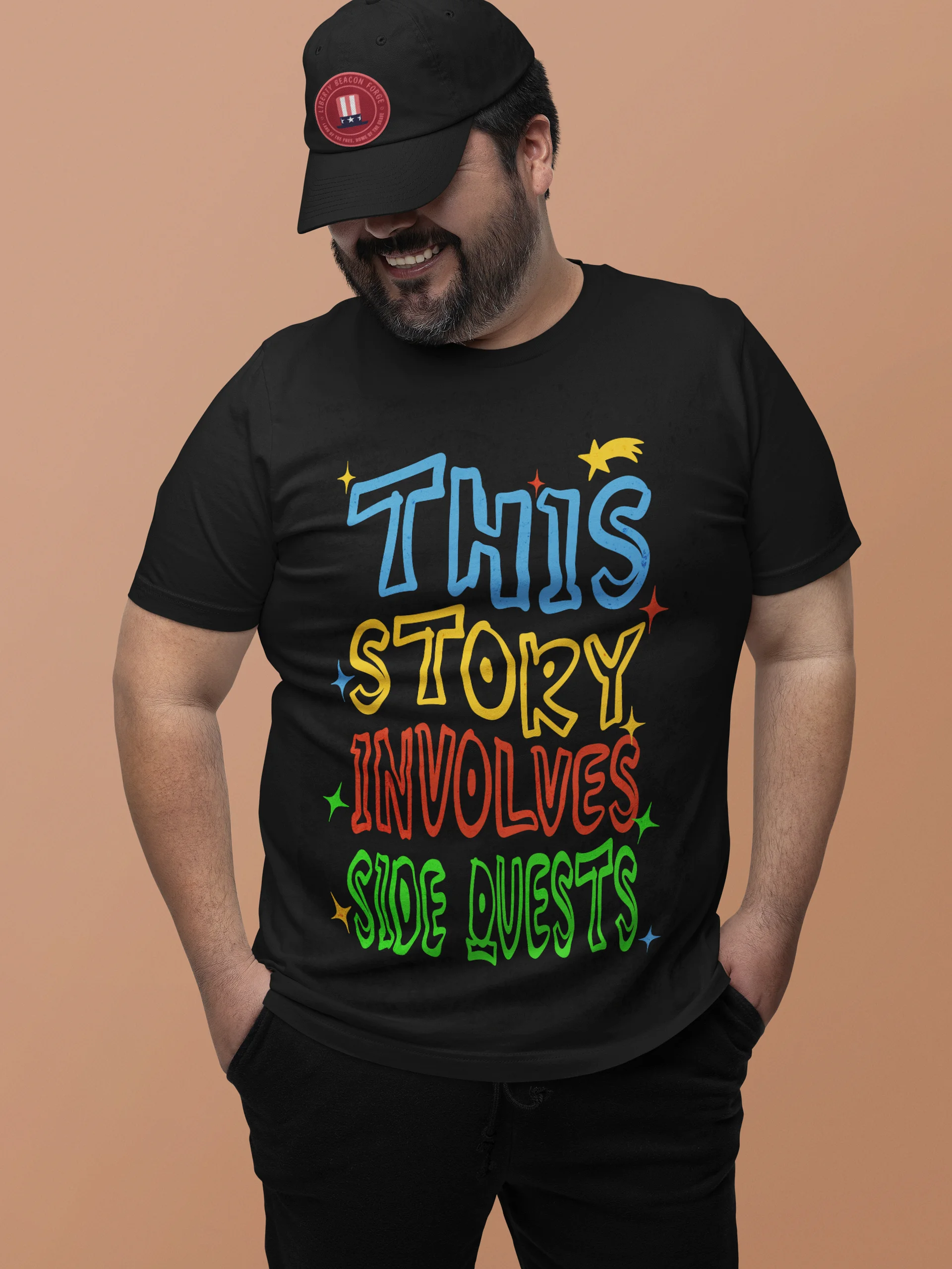 Funny Gamer Side Quest T-Shirt – RPG Humor Shirt “This Story Involves Side Quests” product image (3)