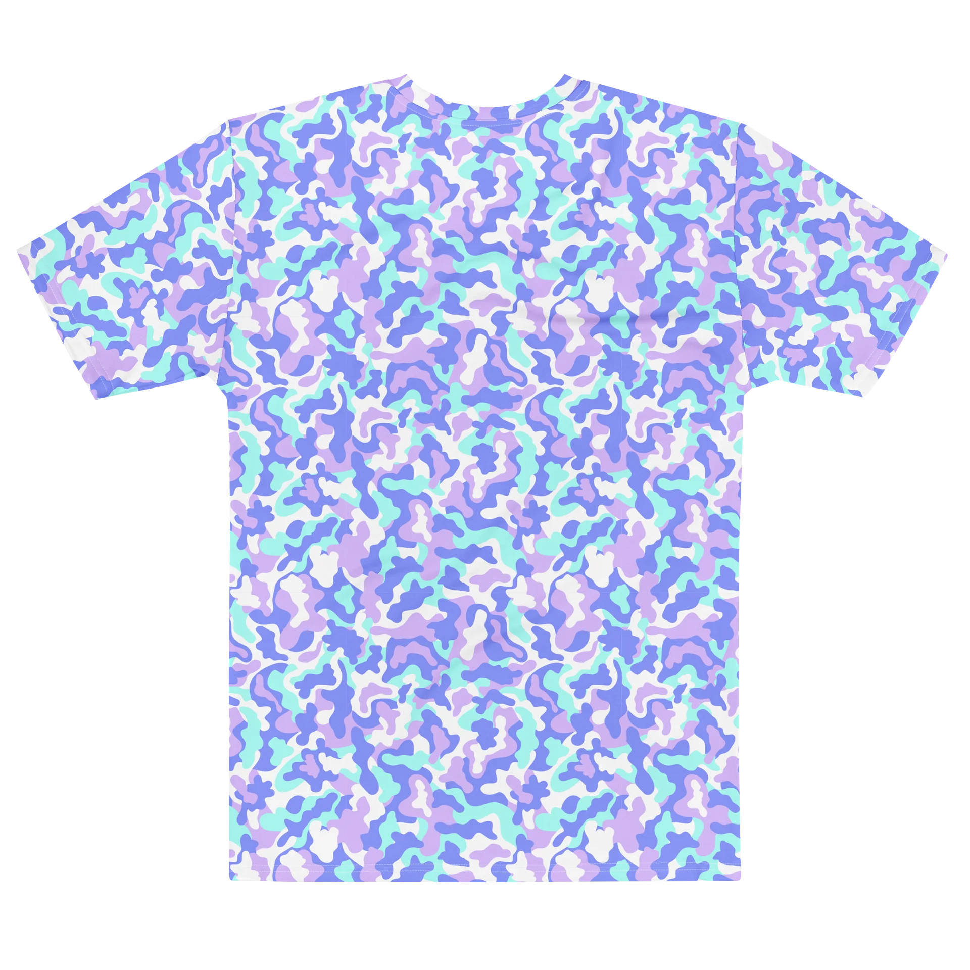 Colorful Camouflage Men’s Crew Neck T-Shirt product image (2)