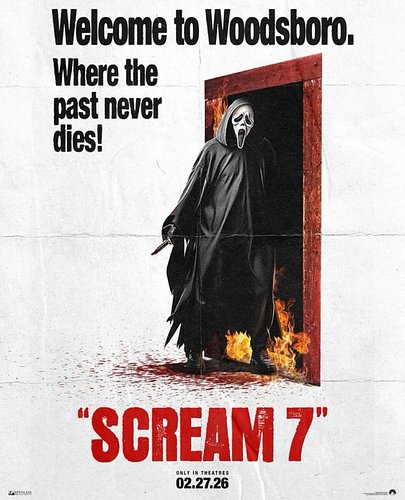 NEW POSTER for Scream 7
The past never dies. Only in theatres February 27, 2026.
Art by: @creepyduckdesign