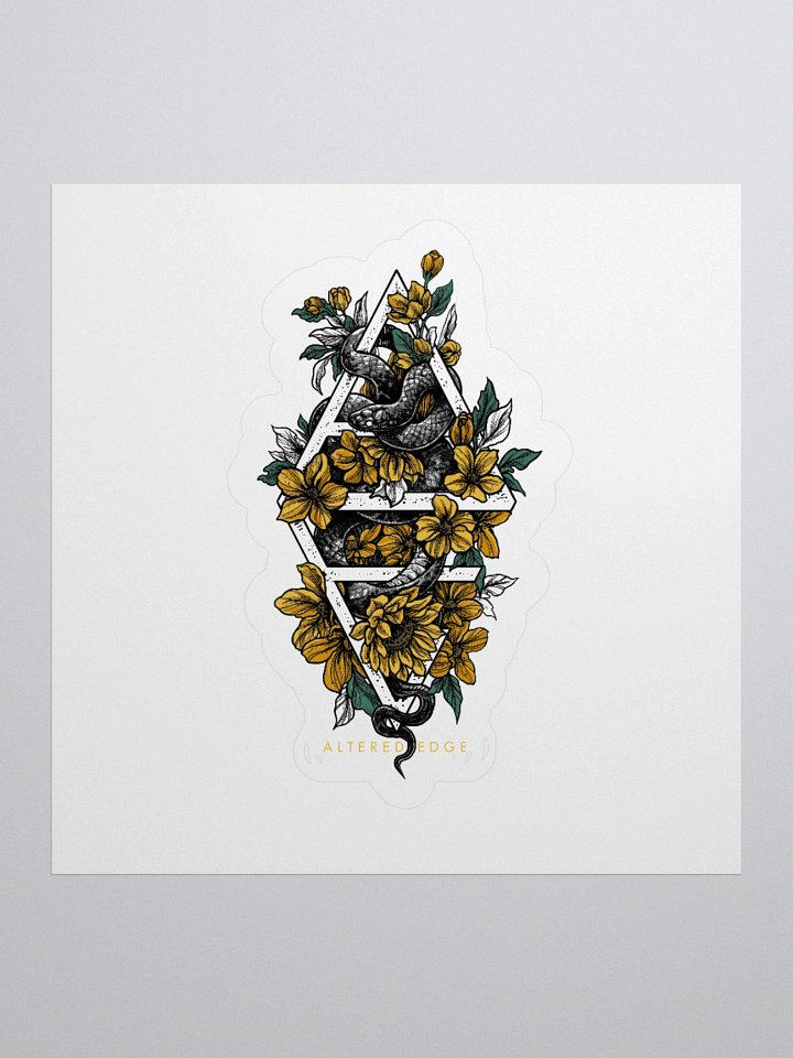 Sunflowers & Snakes Sticker product image (1)