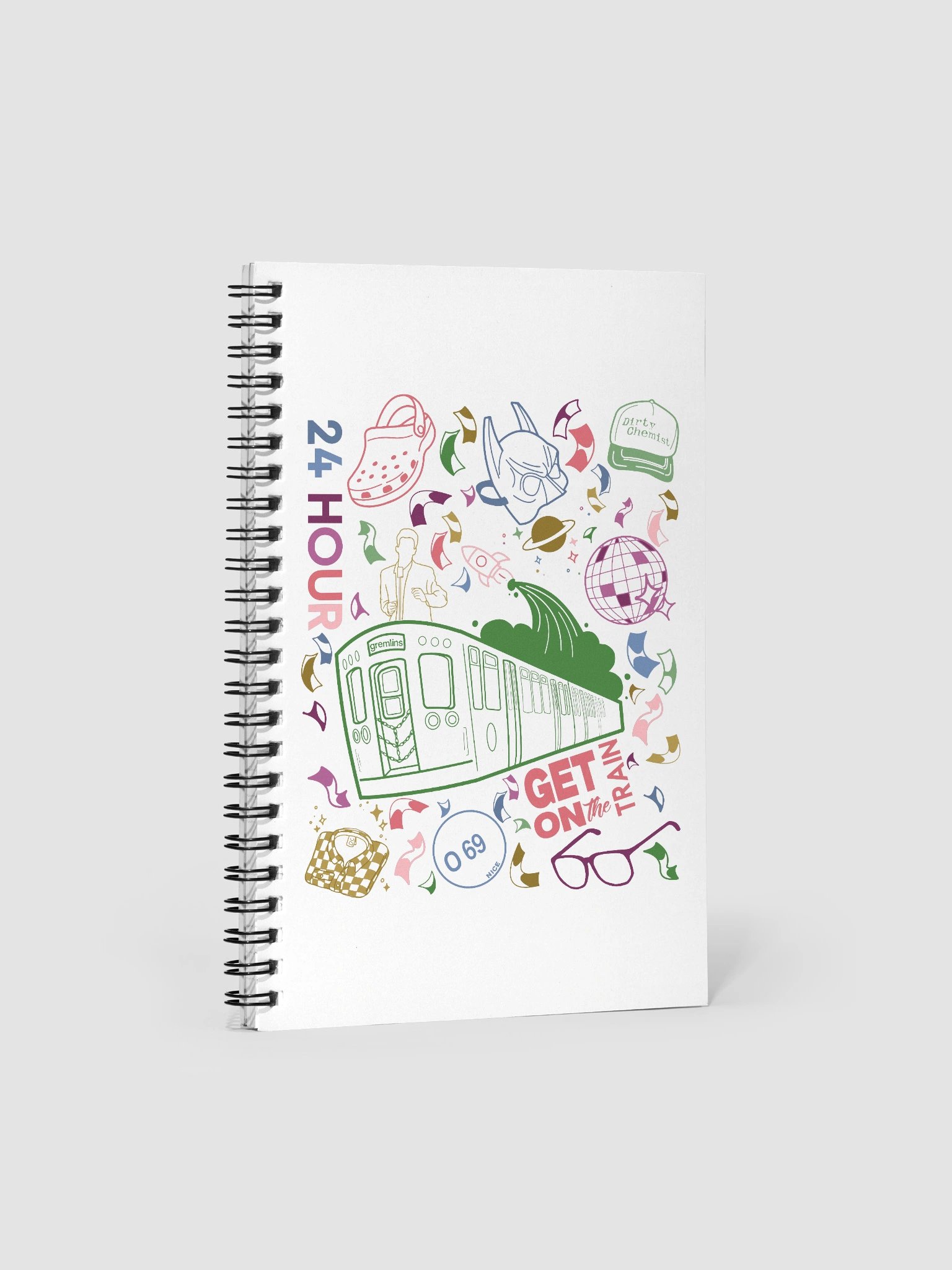 24hr Train Spiral Notebook product image (1)