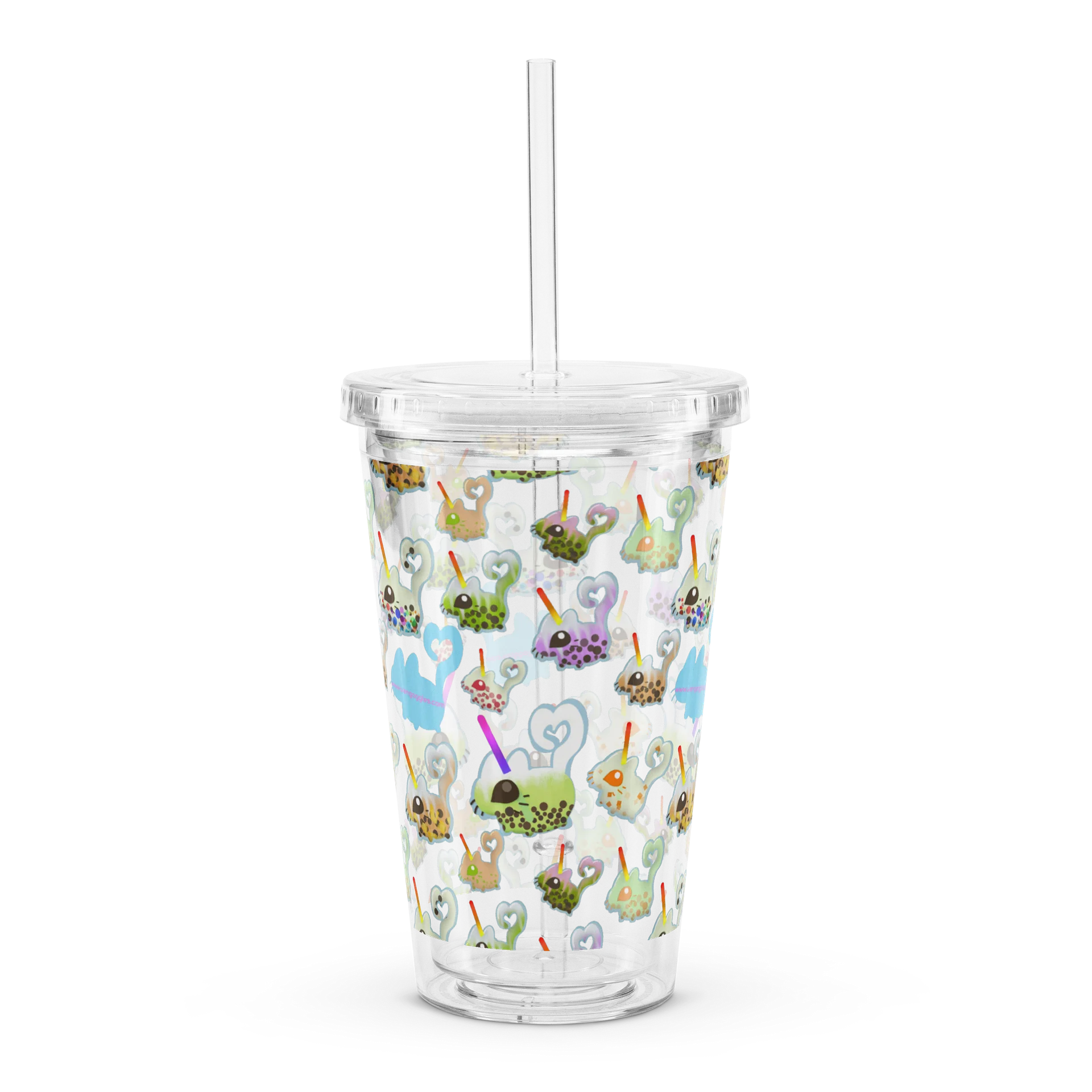 boba vanny pattern clear drink cup product image (3)
