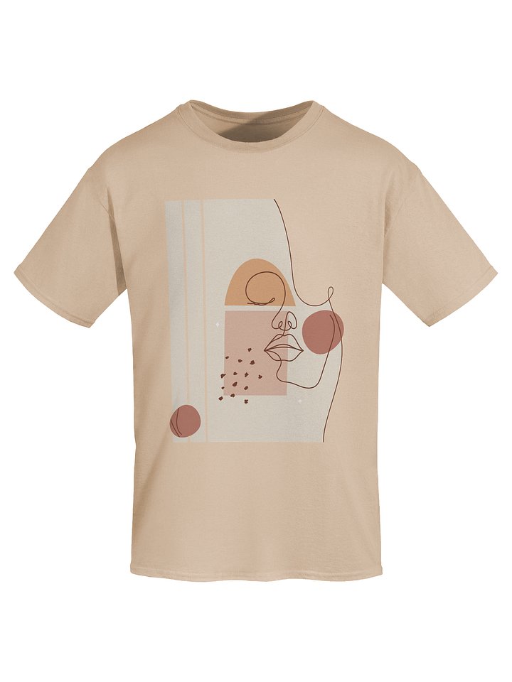 Abstract Face Minimalist T-Shirt product image (1)