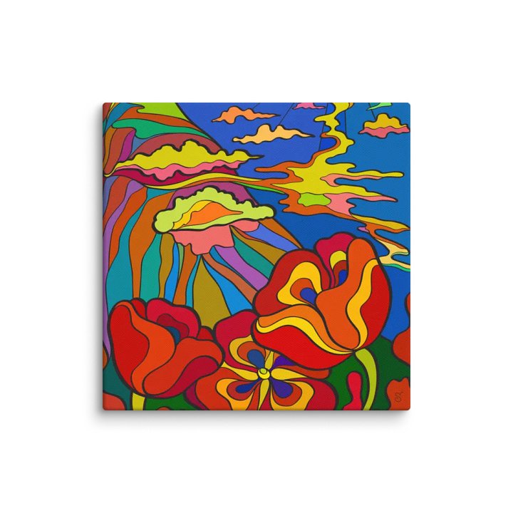 Psychedelic Dreams Canvas - Bay and Poppies product image (1)