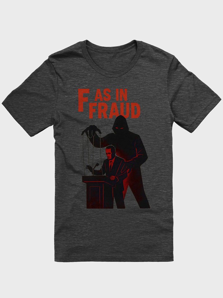 F as in fraud super soft t-shirt by dark alphabet product image (1)