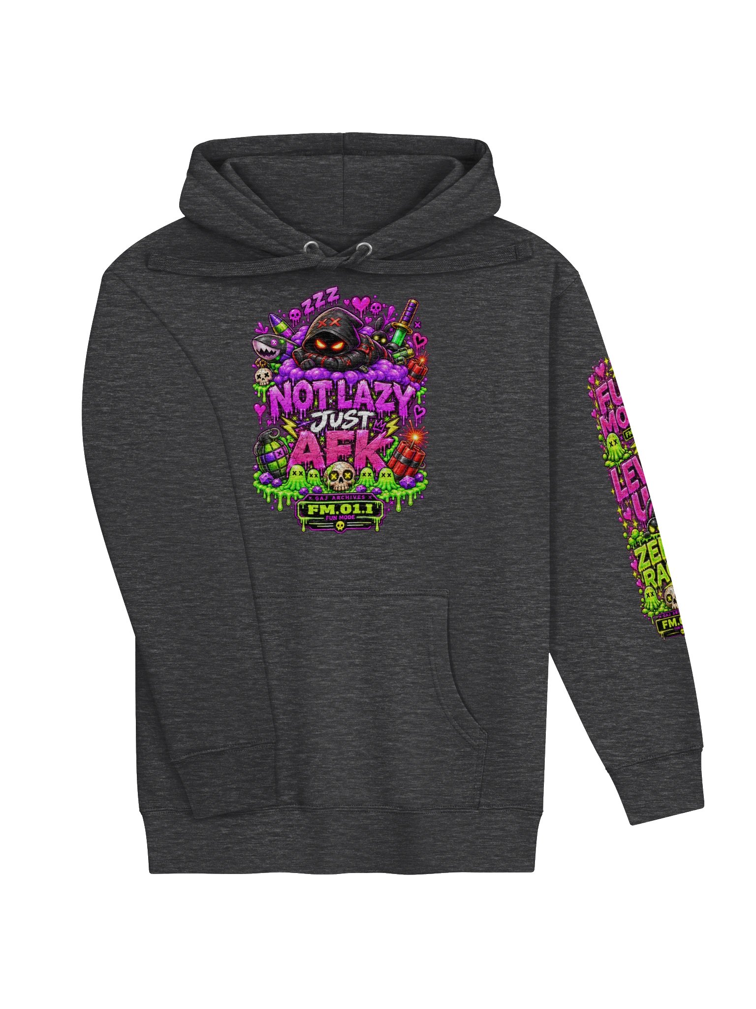 FUN MODE - NOT LAZY, JUST AFK Hoodie product image (3)
