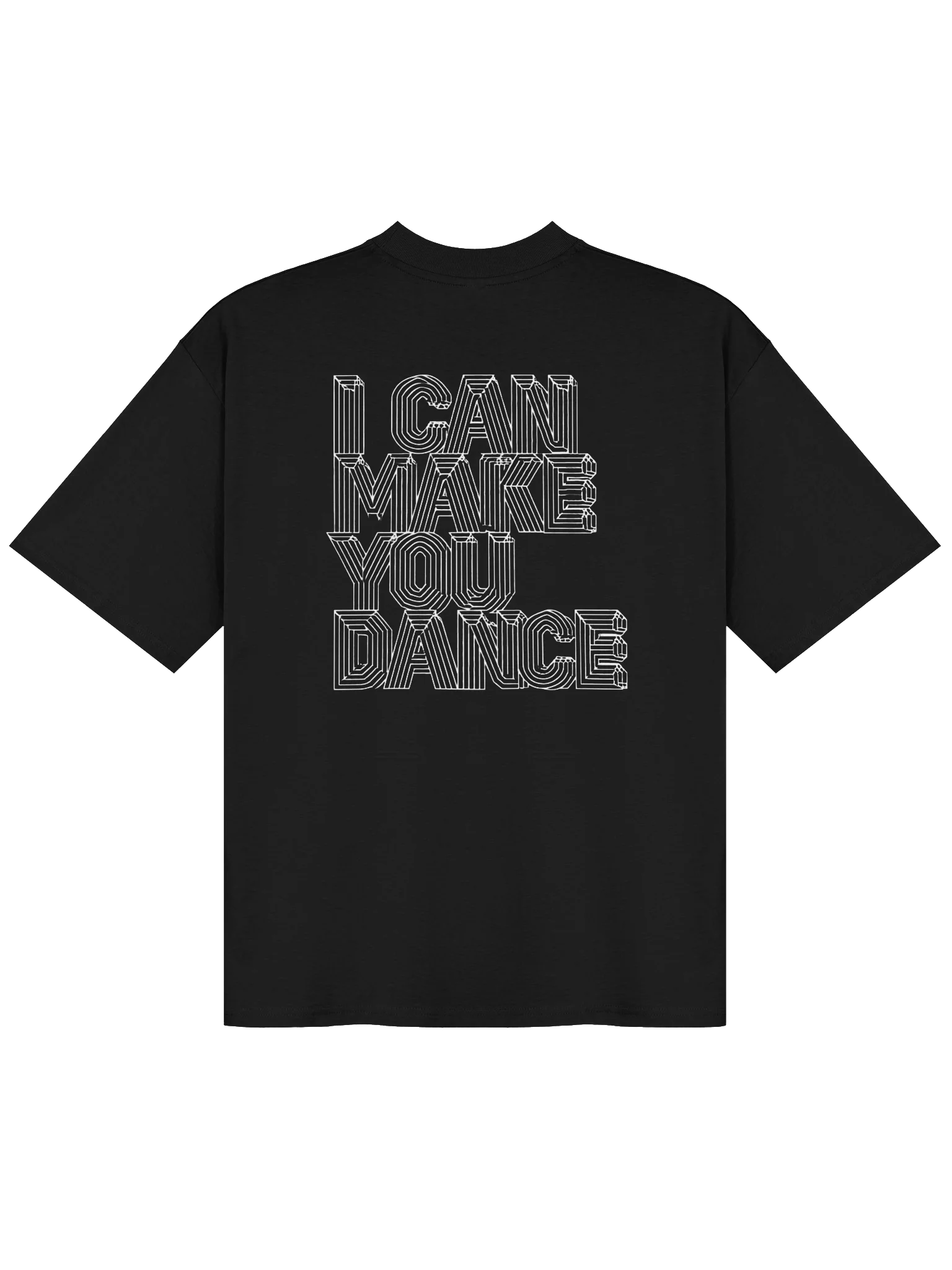 LARGE LABEL LOGO W/I CAN MAKE YOU DANCE (Unisex Organic Oversized T-Shirt) product image (4)