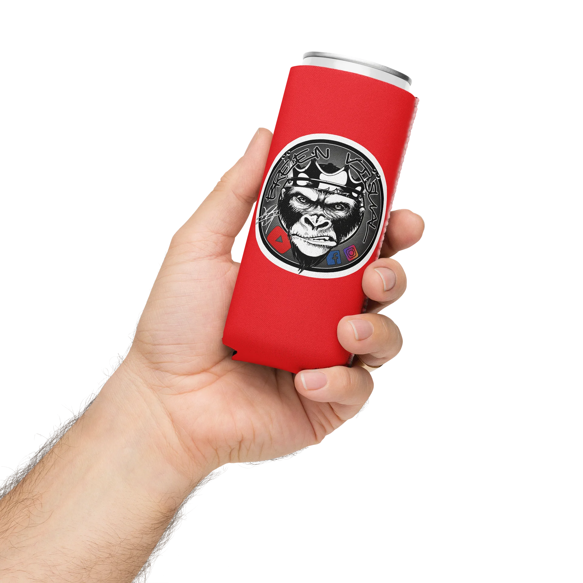 Signature 1 Gorilla Koozie - Red (slim) product image (3)