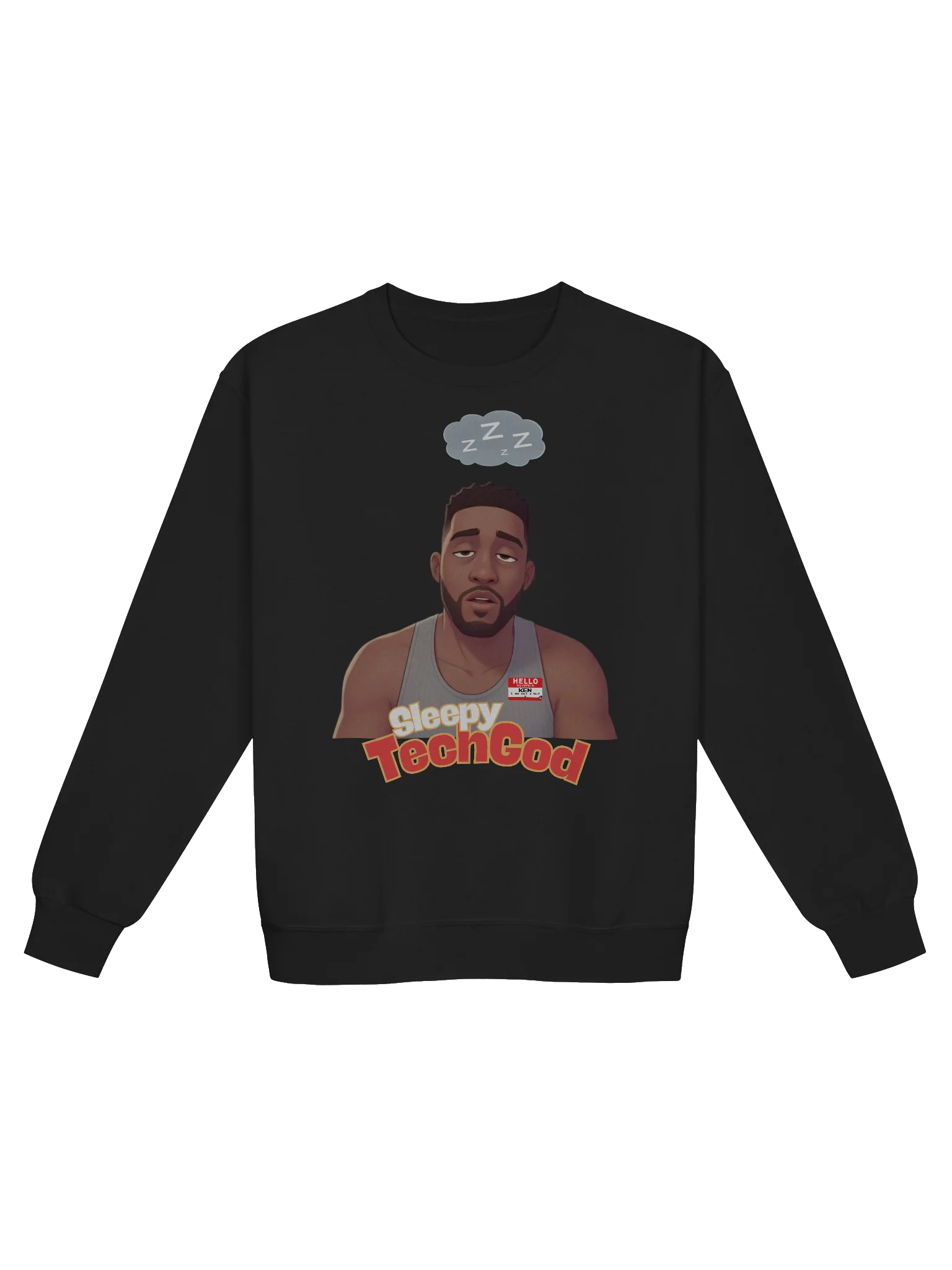 The Sleepy Tech God Sweatshirt | Official Downtime Gear product image (1)