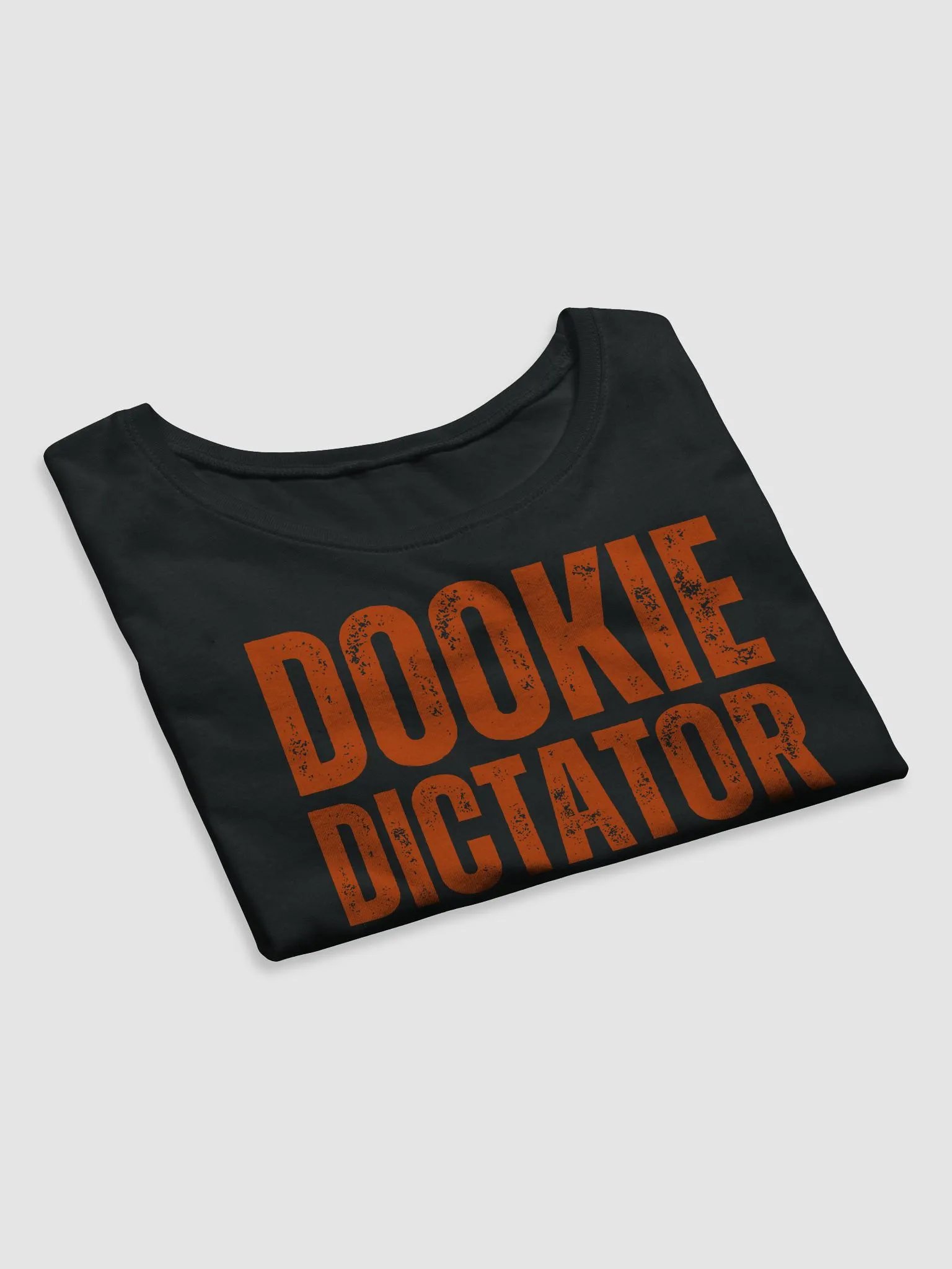 DOOKIE DICTATOR Text Graphic Women's Crop Tee product image (19)