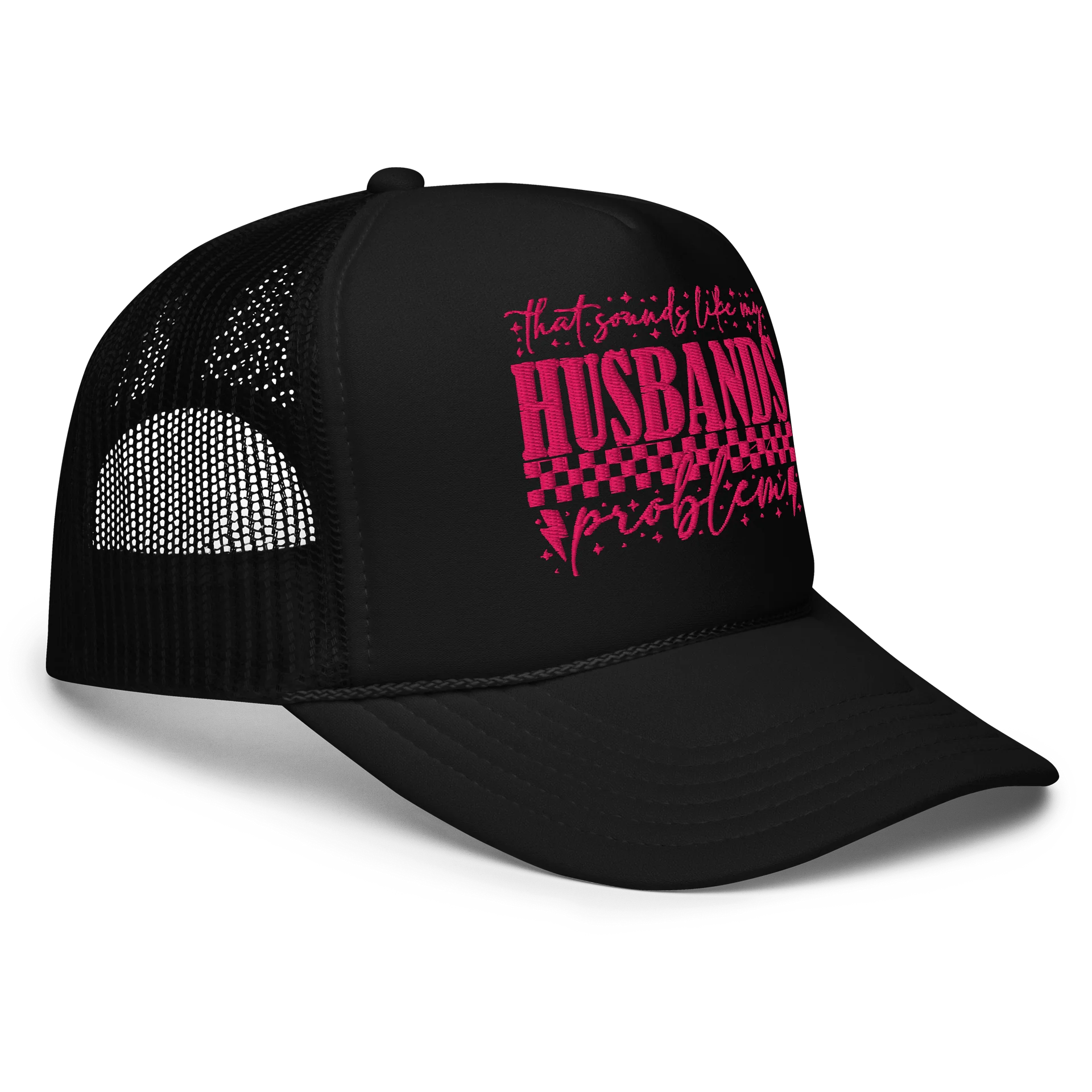 Husband's Problem Foam Trucker Hat product image (3)
