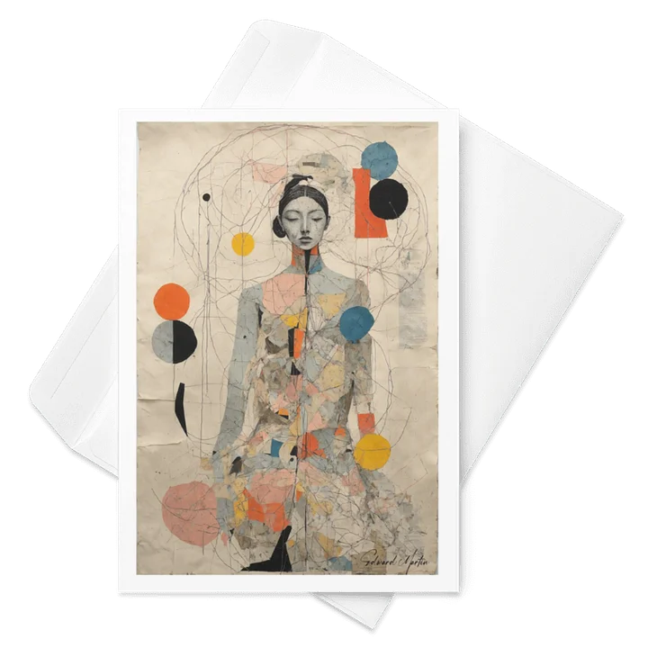 Chloe's Contemplation by Edward Martin Greeting Card product image (1)