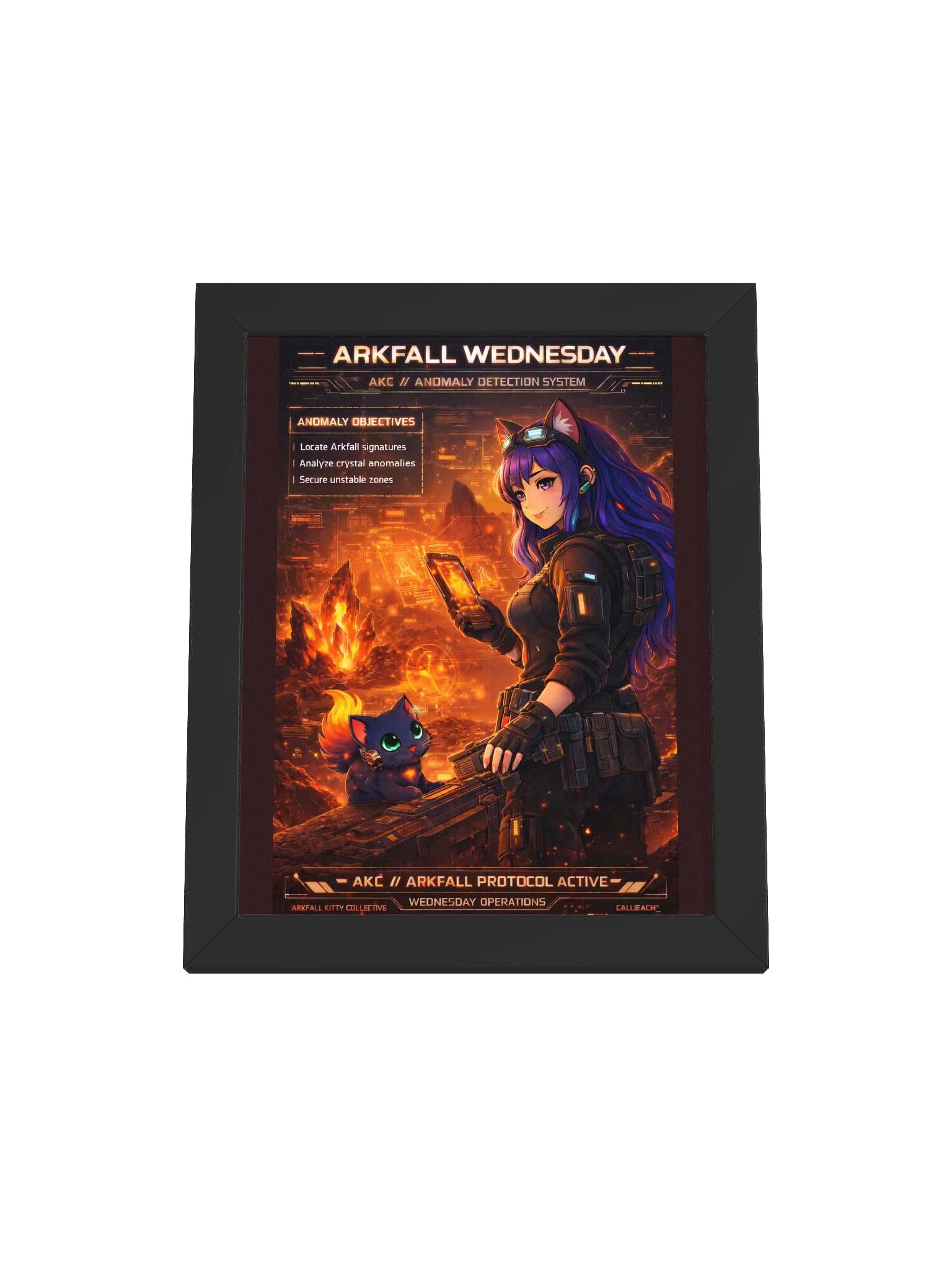 • AKC // Arkfall Wednesday Poster | AKC Themed Day Series | Arkfall Kitty Collective Wall Art product image (1)