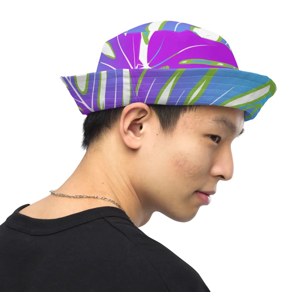 Neon Monstera Madness Reversible Bucket Hat product image (6)