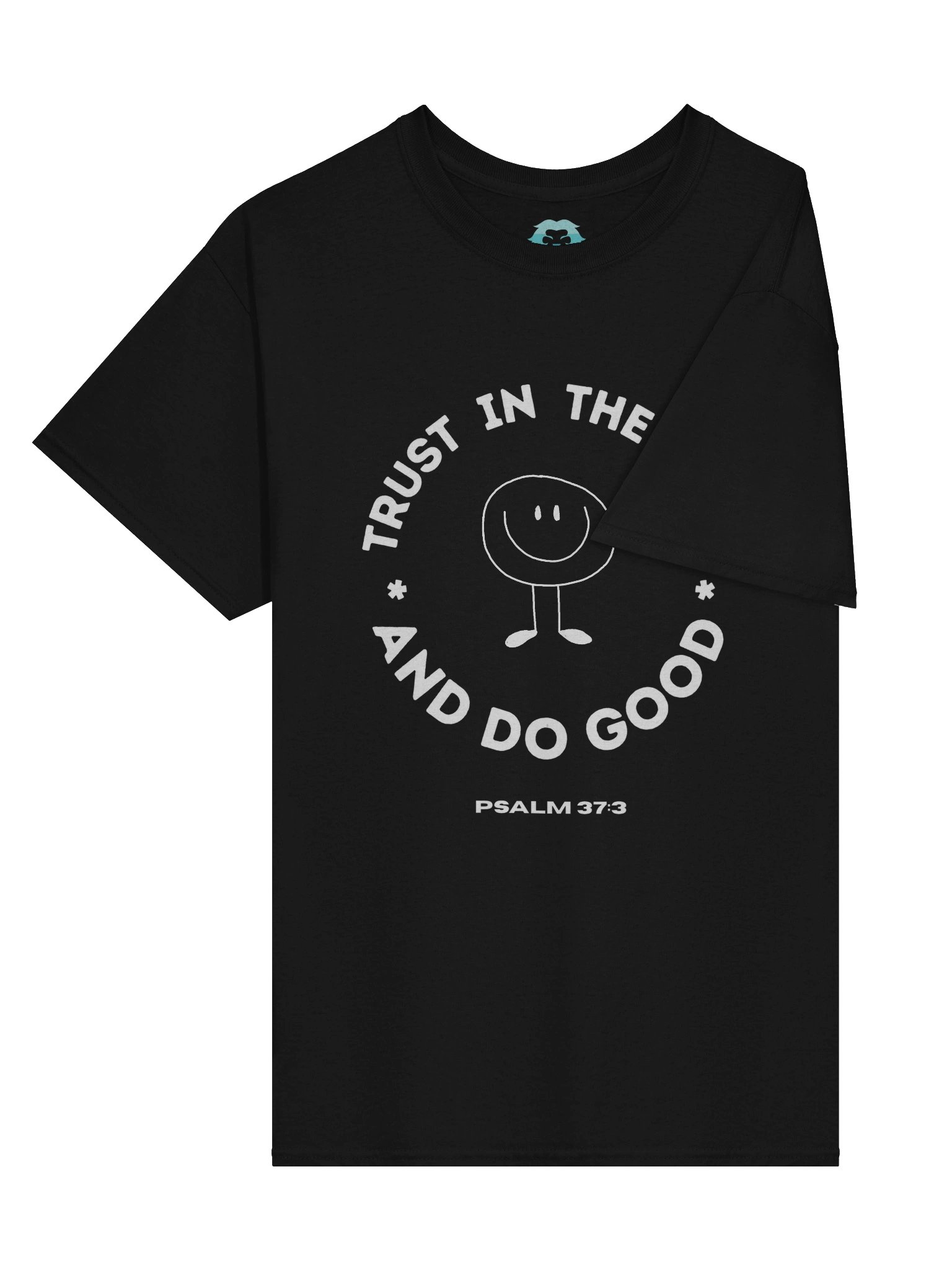 Psalm 37 Trust in the Lord (Happyface DarkTee) product image (5)