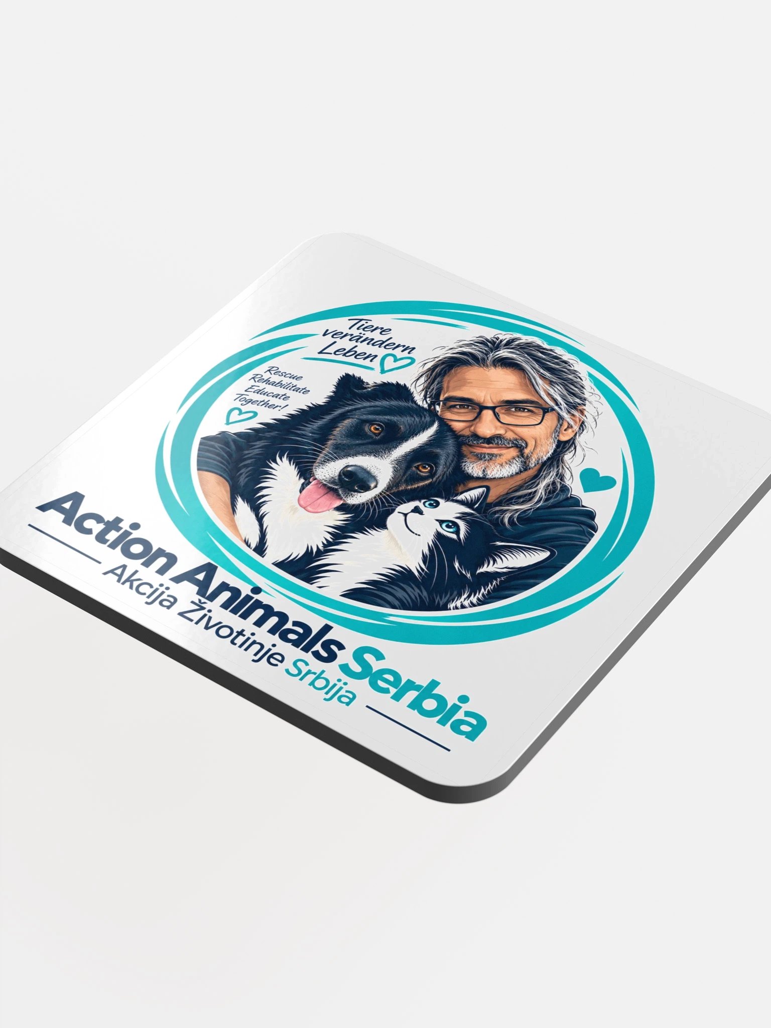 Tiere verändern Leben – Korkuntersetzer | Action Animals Serbia product image (4)