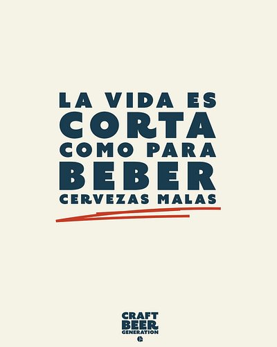 Y por qué dejarlo para luego, si mañana es tarde🍻 #CraftBeerGeneration