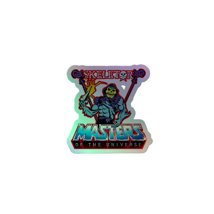 Vintage Skeletor Holographic Sticker product image (2)