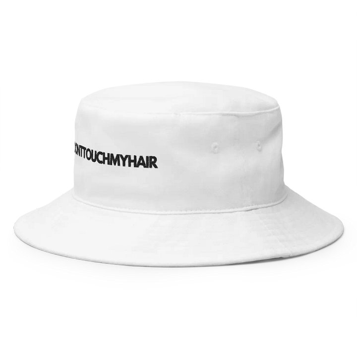 ABC Don't Touch My Hair Bucket Hat (white) product image (2)