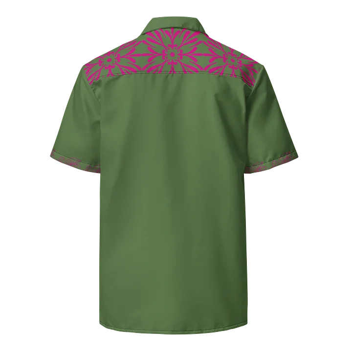Chemise locale en treillis olive et magenta — PU MANATU product image (2)
