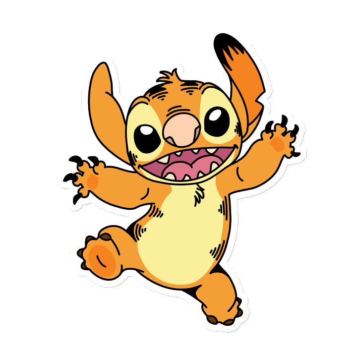 Stitch X Garfield Die-Cut Magnet product image (2)