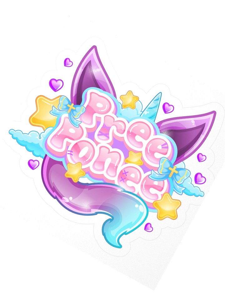 Pree Ponee Pastel Unicorn Kiss Cut Stickers product image (6)