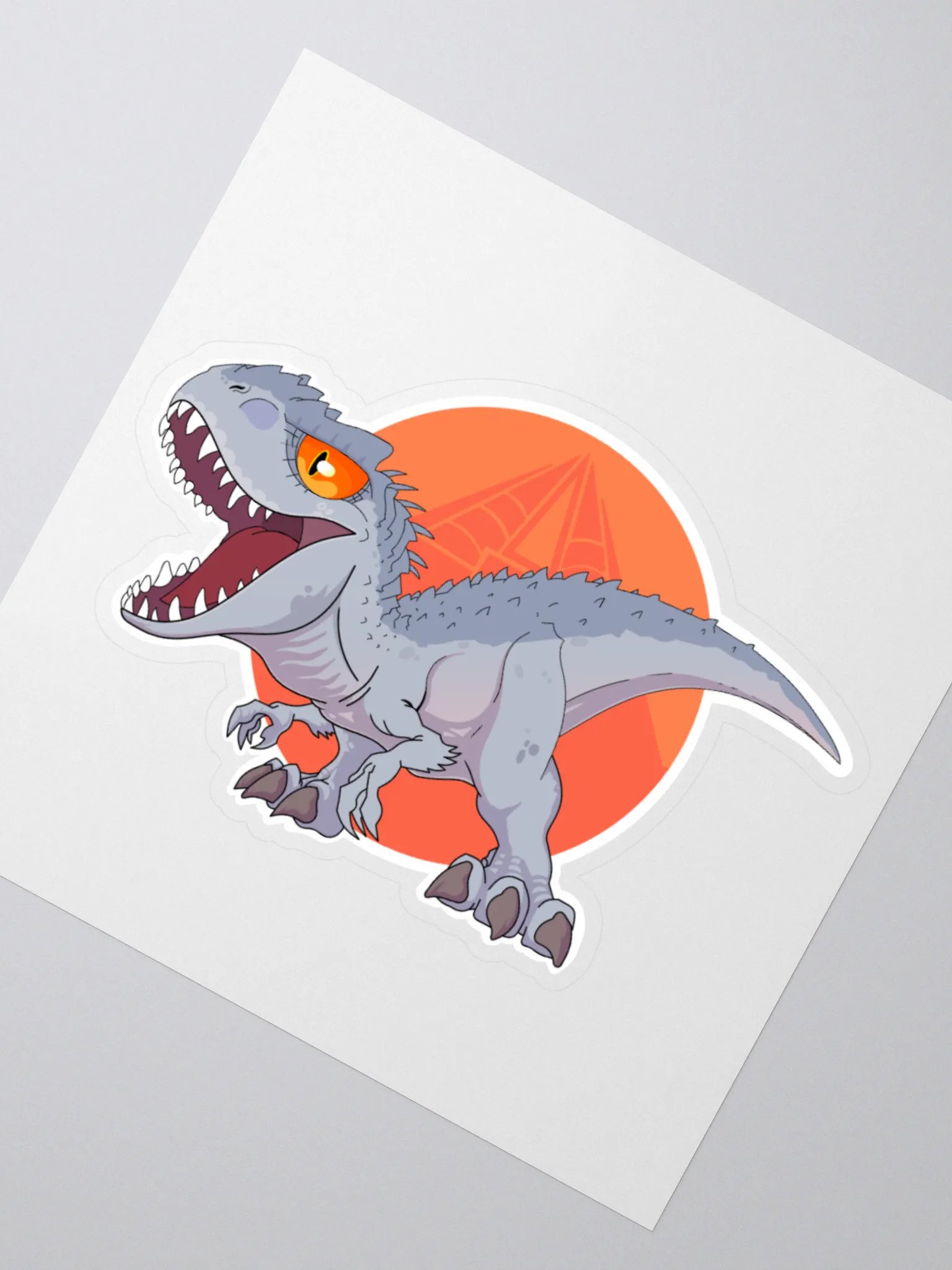Fierce Dino Kiss Cut Stickers product image (2)