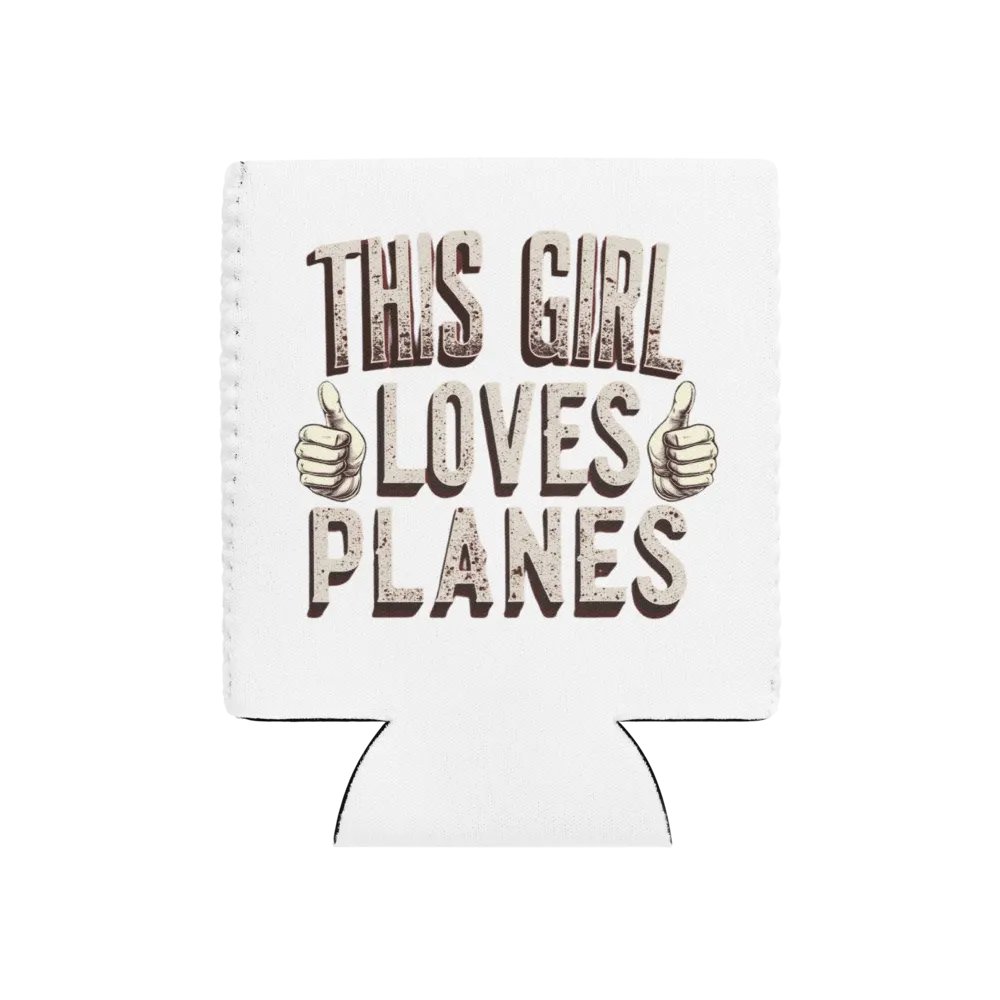 Vintage Plane Lover Can Cooler product image (1)