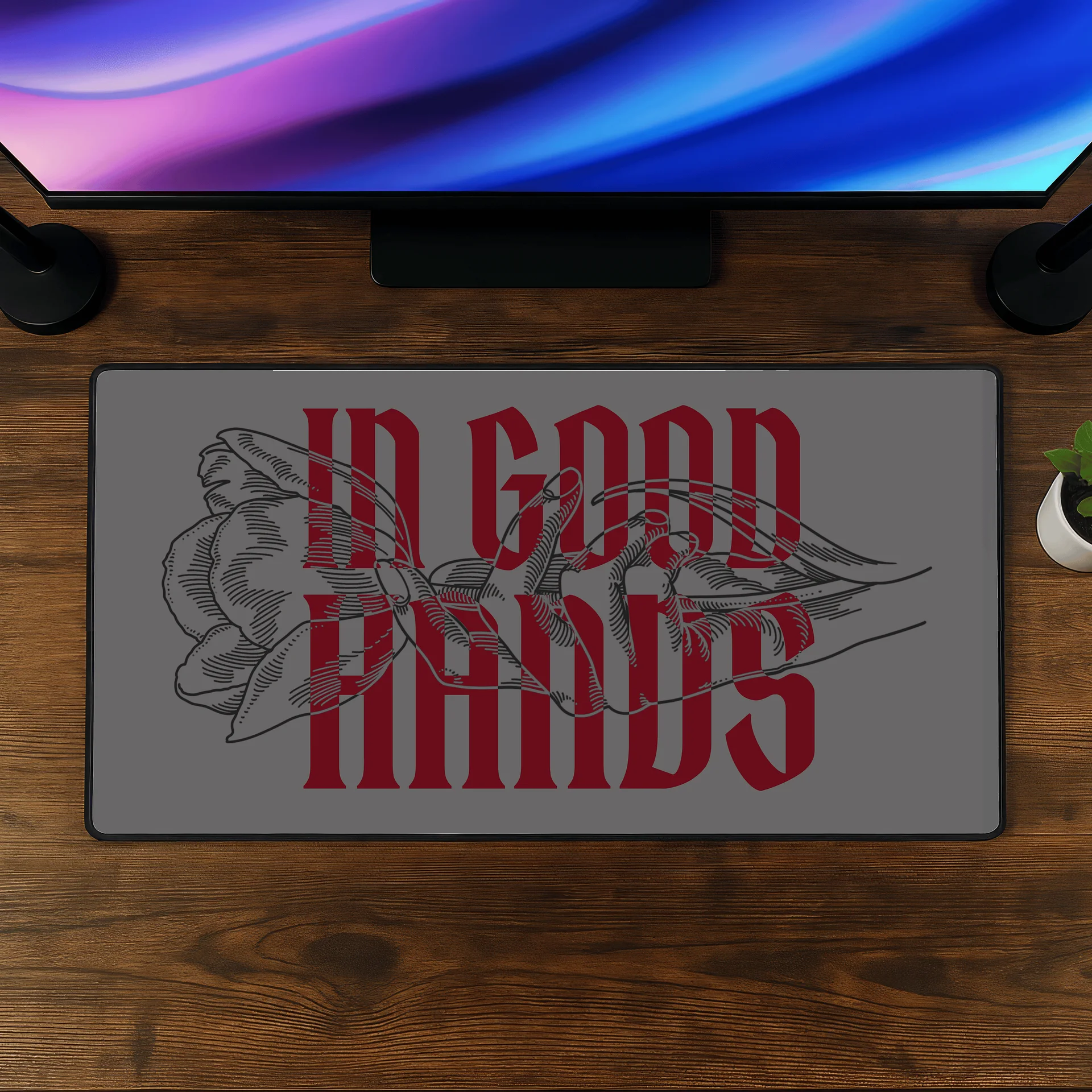 In Good Hands Desk Mat product image (2)