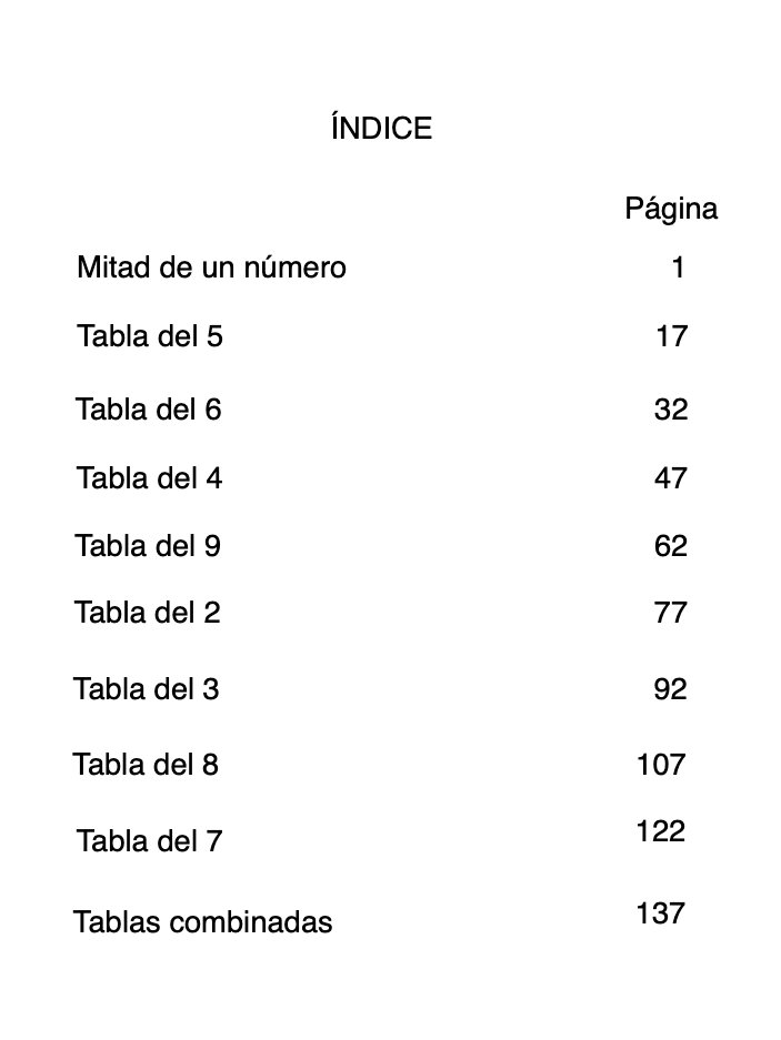 Cartilla Tablas de Multiplicar product image (2)