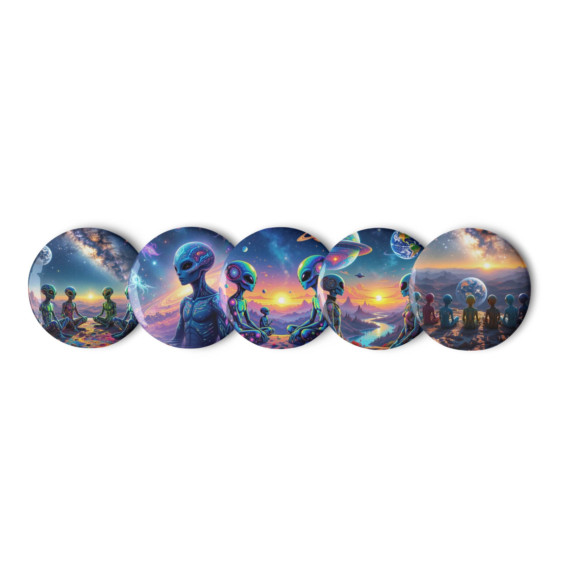 Galactic Glow Pin Button Set product image (1)
