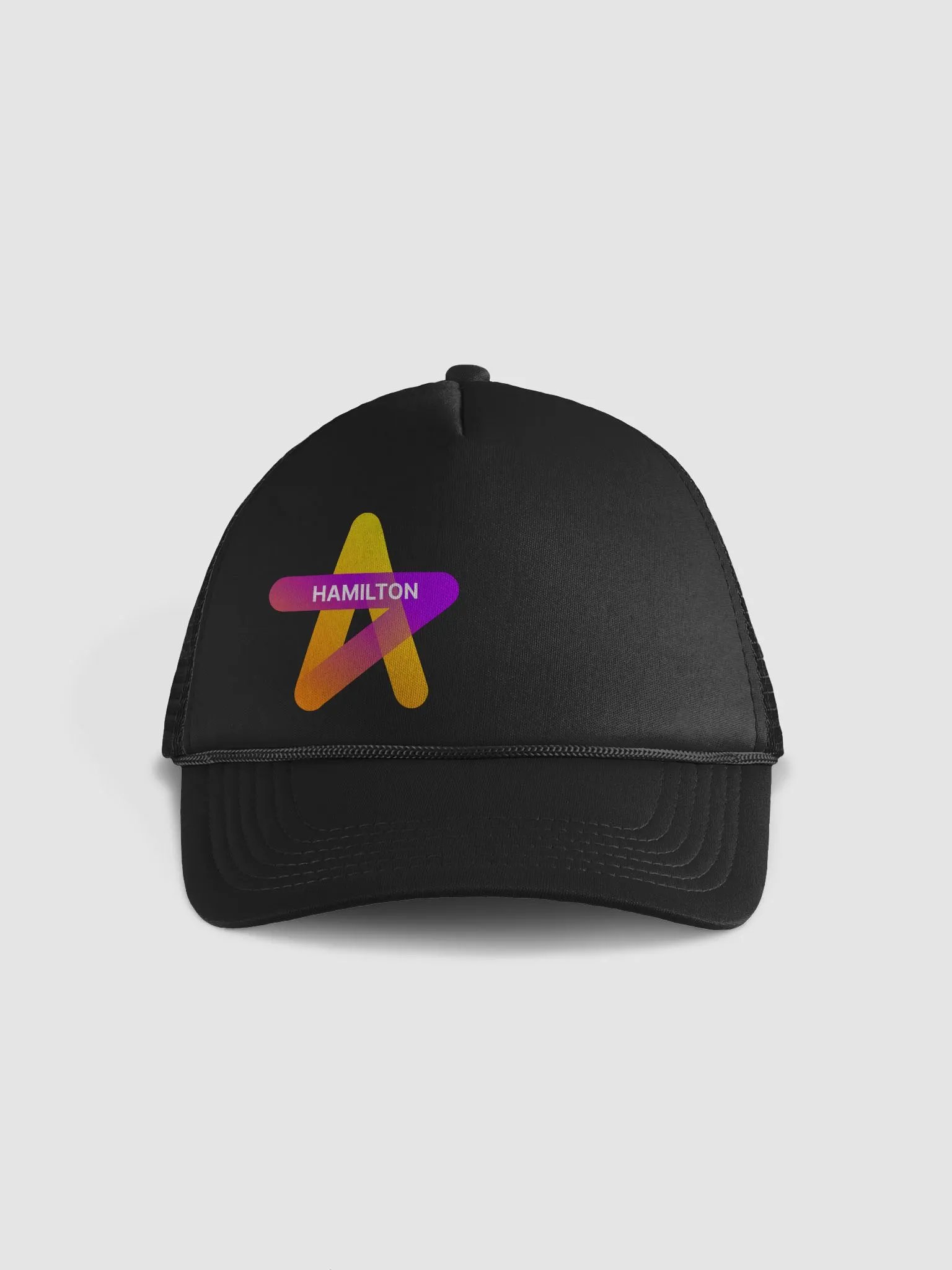 Hamilton Logo on black cap product image (1)