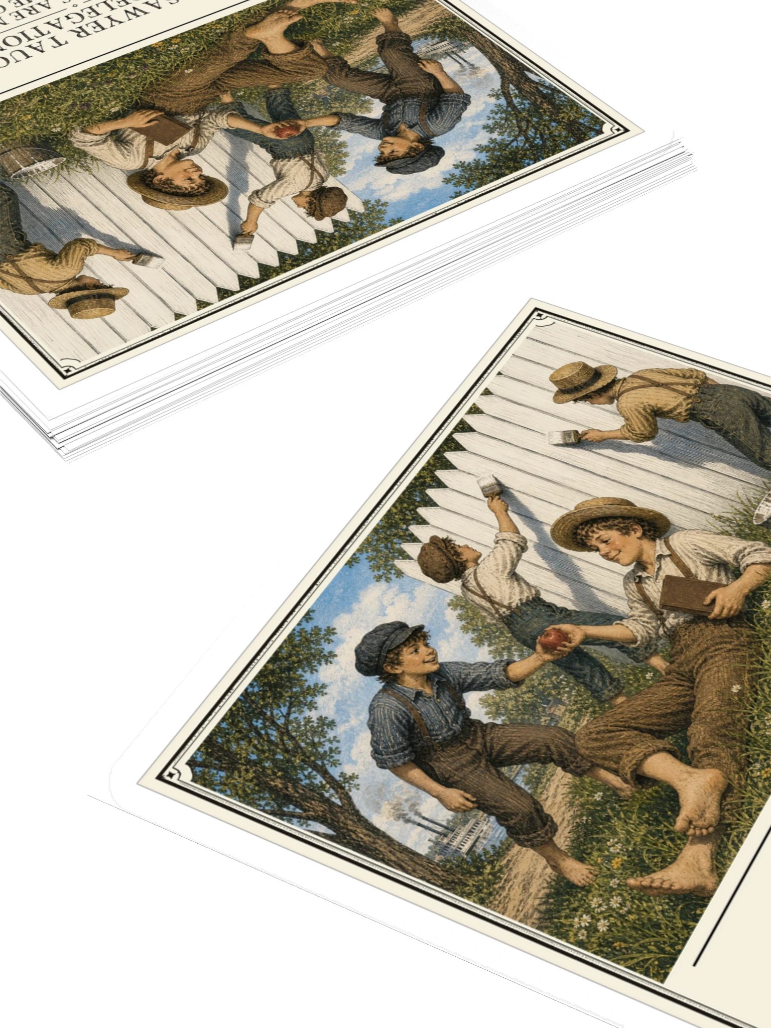 Tom Sawyer Taught Me Delegation Chores Are -- The Adventures of Tom Sawyer Sticker product image (4)