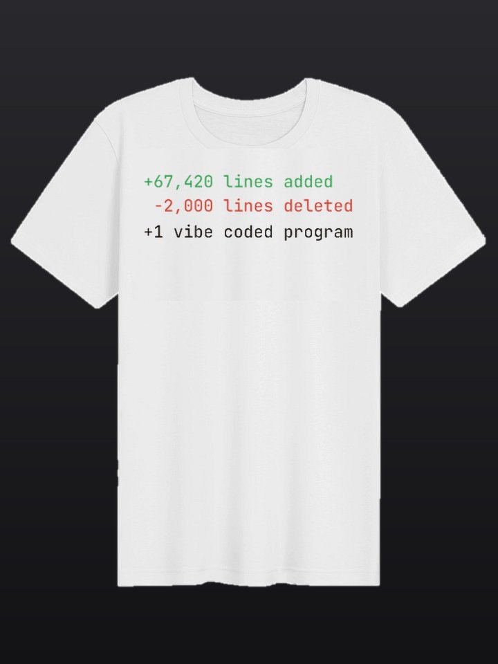Vibe Coded Program Tee product image (1)