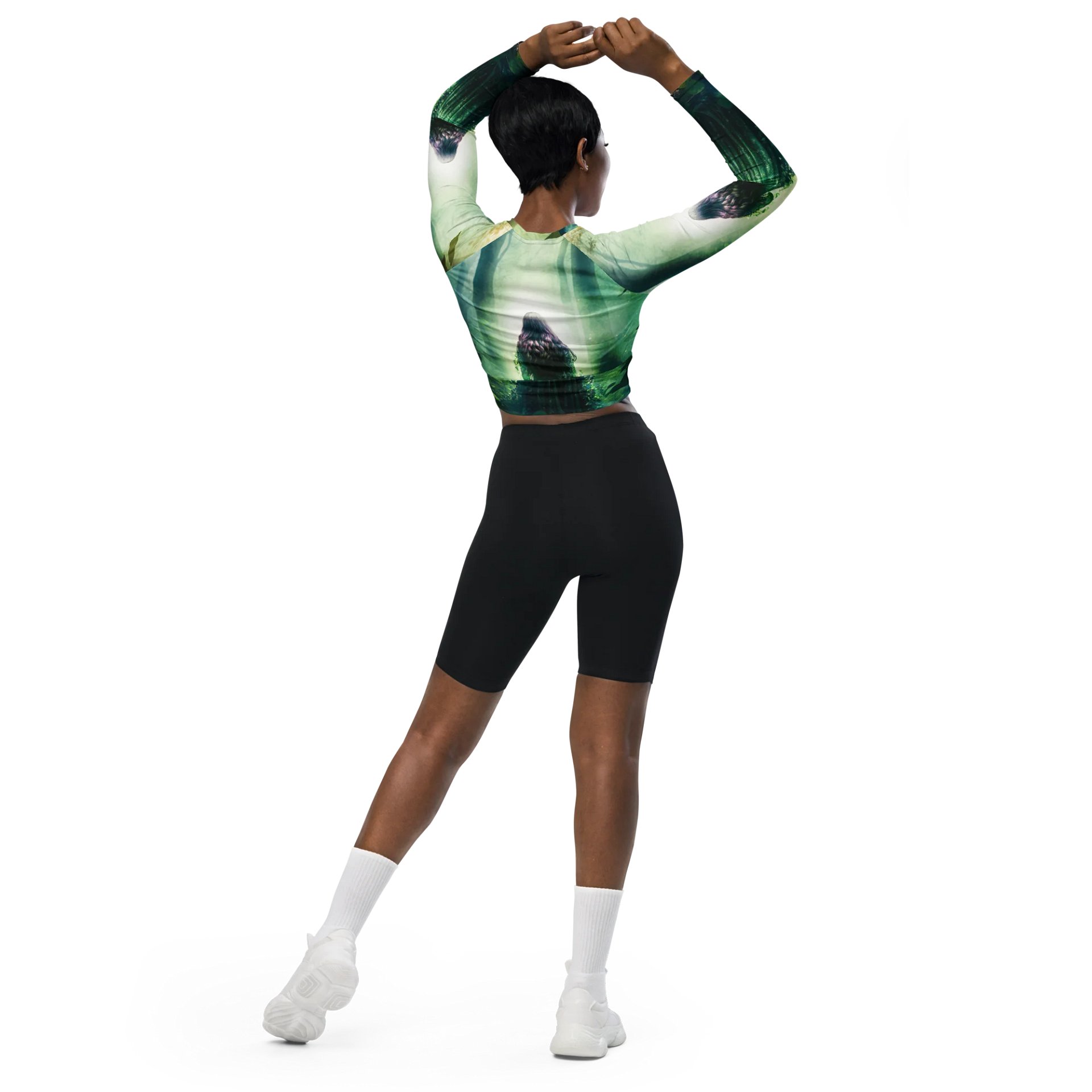 'Elven Stories - Angela Eco All-Over Print Crop Top product image (5)
