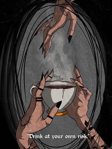 Pick your poison, drink at your own risk.
#digitalart #darkacademiavibes #darkromance