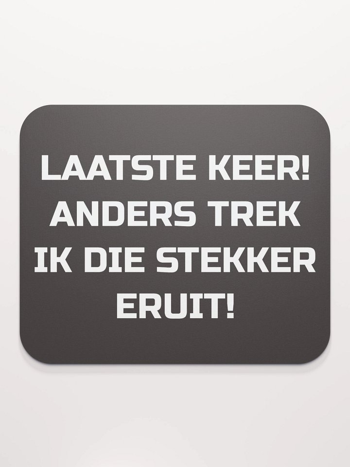 De Stekker eruit Muismat product image (2)