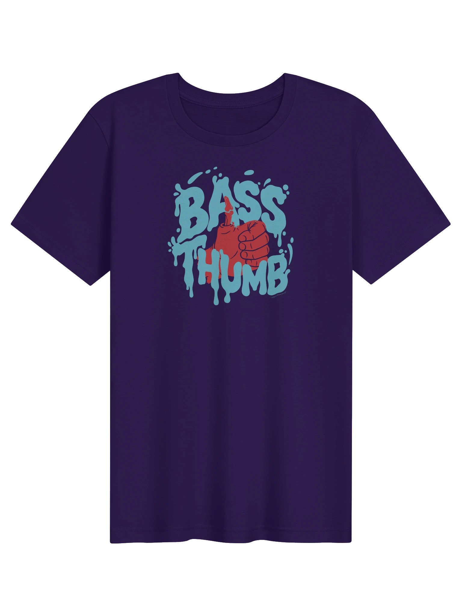 Bass Thumb Fishing Tee - Red/Teal product image (1)