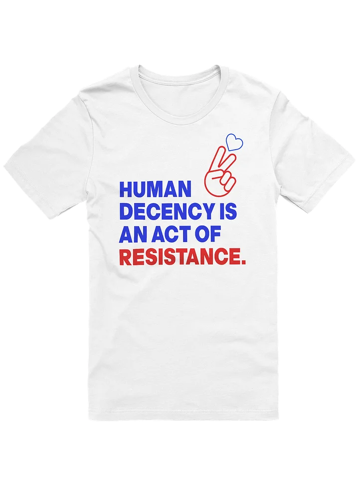 HUMAN DECENCY IS AN ACT OF RESISTANCE - WOMENS FIT product image (1)