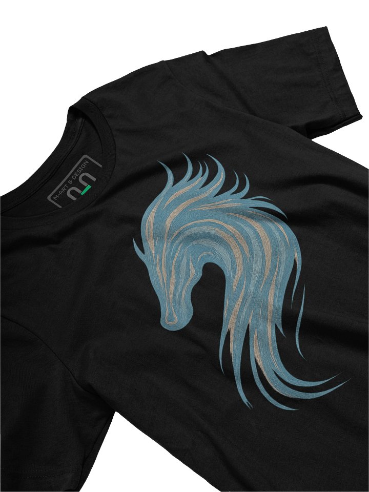 Wild Mane Abstract Horse T-Shirt – DTG Art Print – by M-Art and Design product image (2)