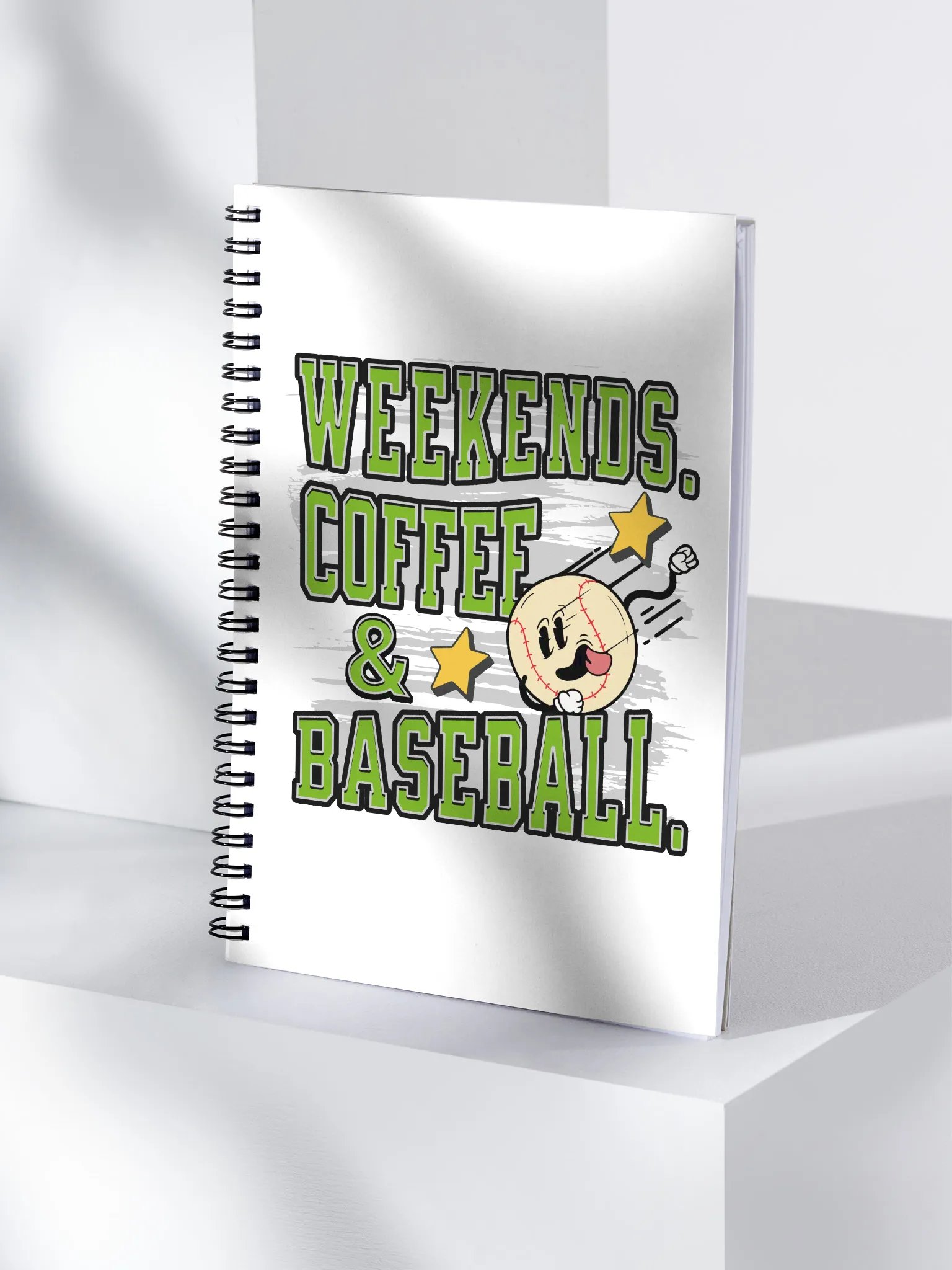 Weekends Coffee And Baseball Vibes Notebook product image (1)